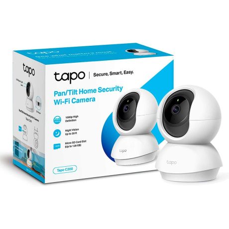 Câmera de Vigilância Webcam/WiFi TP-Link Giratória 360º 1080P Tapo C200