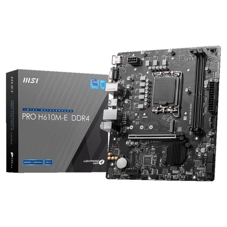 Motherboard Micro-ATX MSI Pro H610M-E DDR4 Skt1700