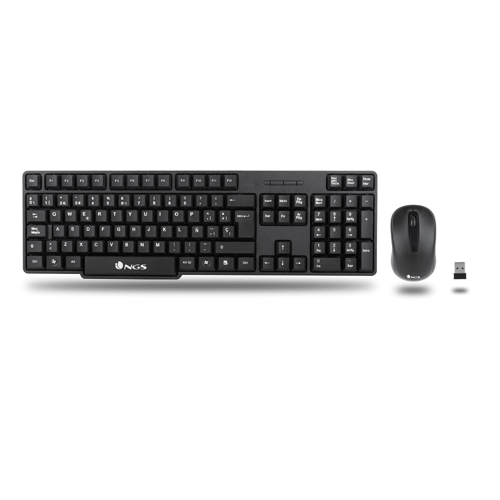 Kit NGS Euphoria com teclado (PT) e mouse sem fio USB de 1200 dpi e 3 botões - Image 2