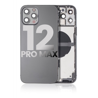 TAMPA TRASEIRA IPHONE 12 PRO MAX PRETO (PREMIUM)