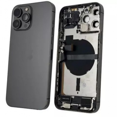 TAMPA TRASEIRA IPHONE 13 PRO MAX PRETO (PREMIUM)