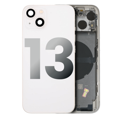 TAMPA TRASEIRA IPHONE 13 BRANCO (PREMIUM)