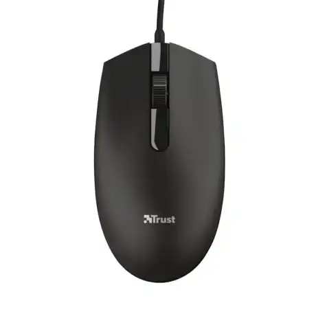 Trust USB Mouse 1200dpi - 3 botões - Uso ambidestro - Cabo de 1,70m
