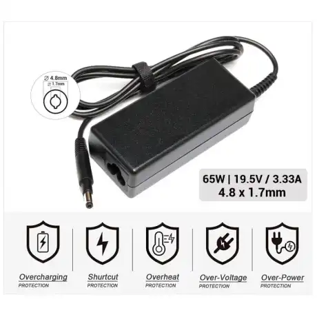 CARREGADOR HP COMPATÍVEL | 19,5 V / 3,33 A | 4,8 X 1,7 MM | 65 W