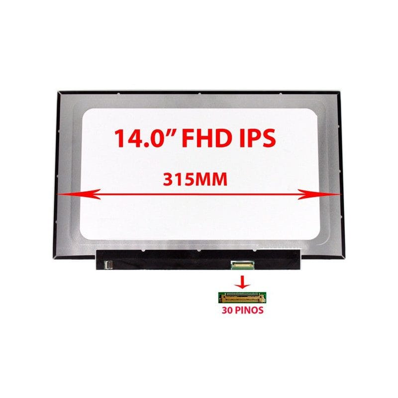 ECRÃ LCD N140HCA-EBA | B140HAN01.8 | NV140FHM-N3B | LM140LF3L | NT140FHM-N43 V8.0 | B140HAN04.0 – 14.0″ FHD 315MM