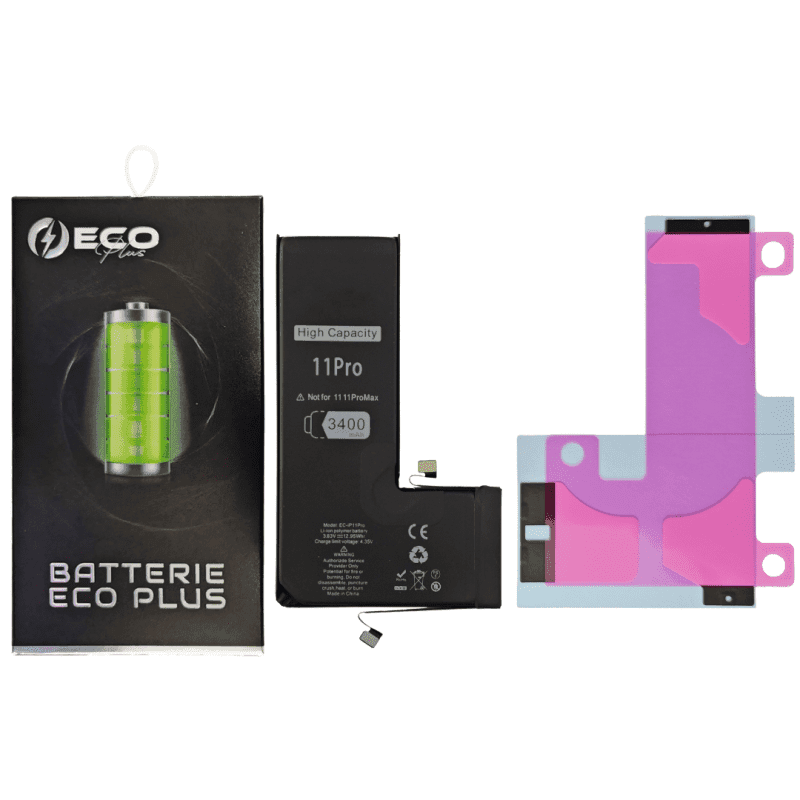 BATERIA IPHONE 11 PRO 3400mAh + ADESIVO +130% Plus