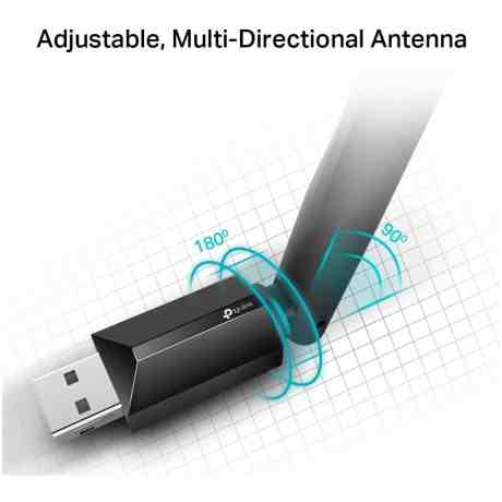 Adaptador USB TP-Link Archer T2U Plus Dual Band Wireless AC600