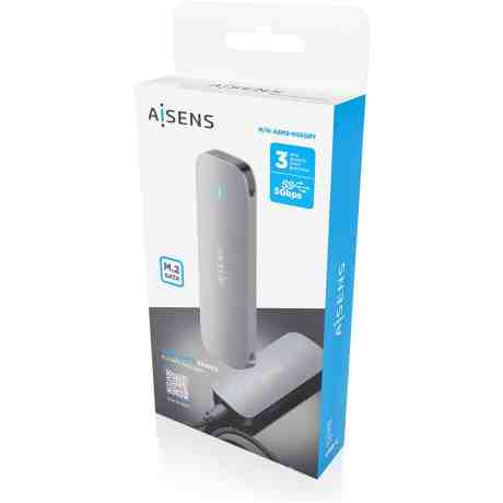Aisens Caixa Externa M.2 (NGFF) ASM2-006Gry SATA para USB3.1 GEN1 – Cor Cinza