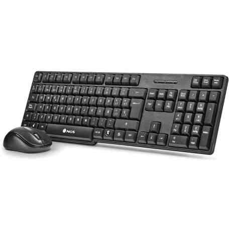 Kit NGS Euphoria com teclado (PT) e mouse sem fio USB de 1200 dpi e 3 botões