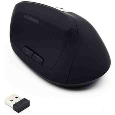 Rato Óptico Ewent EW3158 Ergonomic Vertical Wireless 1600DPI Preto