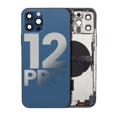 TAMPA TRASEIRA IPHONE 12 PRO AZUL (PREMIUM)