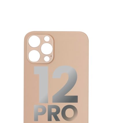TAMPA TRASEIRA IPHONE 12 PRO DOURADO (PREMIUM)