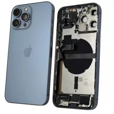 TAMPA TRASEIRA IPHONE 13 PRO MAX AZUL(PREMIUM)