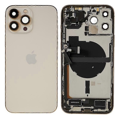 TAMPA TRASEIRA IPHONE 13 PRO MAX GOLD (PREMIUM)