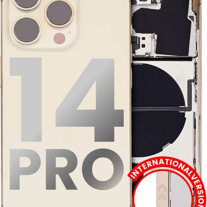 TAMPA TRASEIRA IPHONE 14 PRO GOLD (PREMIUM)
