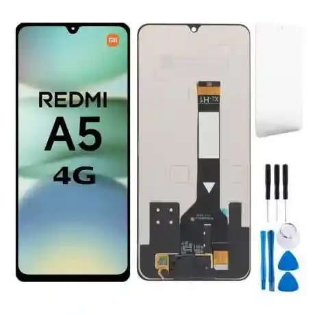 DISPLAY REDMI A5 4G COM FRAME PRETO FLEX LONGO